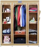 cbeeso 10 Racks Stainless Steel Collapsible Wardrobe (Finish Color - Dark Beige, DIY(Do-It-Yourself))