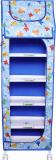 FLIPZON XL Multipurpose 6 Shelve PVC Collapsible Wardrobe (Finish Color - Rabbit Print - Sky Blue, DIY(Do-It-Yourself))