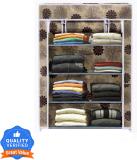 Flipkart Perfect Homes Studio 4 Shelf Plastic Pipes & Cover PP Collapsible Wardrobe (Finish Color - Beige, DIY(Do-It-Yourself))