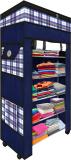 TNT Multipurpose Foldable Wardrobe for Home with Cover | 360 Rotating Wheels Polyester Collapsible Wardrobe (Finish Color - Blue, DIY(Do-It-Yourself))