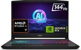 MSI Katana A15 AI AMD Ryzen 7 Octa Core 8845HS - (16 GB/512 GB SSD/Windows 11 Home/6 GB Graphics/NVIDIA GeForce RTX 4050/144 Hz) Katana A15 AI B8VE-418IN Gaming Laptop (15.6 Inch, Black, 2.25 Kg)