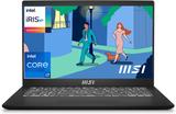 MSI Modern 14 Intel Core i7 12th Gen 1255U - (16 GB/512 GB SSD/Windows 11 Home) Modern 14 C12MO Business Laptop (14 inch, Classic Black, 1.4 Kg, With MS Office)