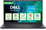 DELL 15 Intel Core i3 13th Gen 1305U - (8 GB/512 GB SSD/Windows 11 Home) 3530 Thin and Light Laptop (15.6 Inch, Carbon Black, 1.62 Kg, With MS Office)