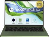 MOTOROLA Motobook 60 Full Metal OLED (i7 14th Gen) Intel Core 7 (Series 2) 240H - (16 GB/512 GB SSD/Windows 11 Home) 14IRH10R Thin and Light Laptop (14 Inch, PANTONE Bronze Green, 1.4 Kg, With MS Office)