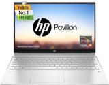HP Pavilion AMD Ryzen 5 Hexa Core 5625U - (8 GB/512 GB SSD/Windows 11 Home) 15-eh2050au Thin and Light Laptop (15.6 inch, Natural Silver, 1.75 Kg, With MS Office)