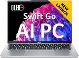 Acer Swift Go 14 OLED AI PC Intel Core Ultra 5 125H - (16 GB/512 GB SSD/Windows 11 Home) SFG14-73-53CL Thin and Light Laptop (14 Inch, Pure Silver, 1.3 Kg, With MS Office)