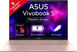 ASUS Vivobook S16 OLED (2025) with Backlit Keyboard, Metal Body*, Qualcomm Snapdragon X - (16 GB/512 GB SSD/Windows 11 Home) S3607QA-SH078WS Thin and Light Laptop (16 inch, Pink, 1.74 Kg, With MS Office)