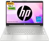 HP Intel Core i5 12th Gen 1235U - (8 GB/512 GB SSD/Windows 11 Home) 15s-fq5202TU Thin and Light Laptop (15.6 inch, Natural Silver, 1.69 Kg, With MS Office)