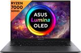 ASUS Zenbook 14 OLED AMD Ryzen 7 Octa Core 7730U - (16 GB/512 GB SSD/Windows 11 Home) UM3402YA-KM741WS Thin and Light Laptop (14 Inch, Jade Black, 1.39 Kg, With MS Office)