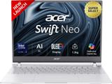 Acer Swift Neo OLED AI PC Intel Core Ultra 5 115U - (16 GB/1 TB SSD/Windows 11 Home) UN.35GSI.007 Thin and Light Laptop (14 Inch, Silver, 1.3 Kg, With MS Office)