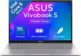 ASUS Vivobook S14 (2025)(i5 14th Gen) with Office 2024 + M365 Basic* Backlit Keyboard Intel Core 5 210H - (16 GB/512 GB SSD/Windows 11 Home) S3407VA-LY075WS Thin and Light Laptop (14 inch, Cool Silver, 1.4 kg, With MS Office)