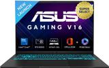 ASUS Gaming V16 (2025) for Creator with Office 2024 + M365 Basic*, AI PC Intel Core 5 210H - (16 GB/512 GB SSD/Windows 11 Home/6 GB Graphics/NVIDIA GeForce RTX 4050/144 Hz) V3607VU-RP550WS Gaming Laptop (16 Inch, Matte Black, 1.95 Kg, With MS Office)