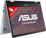 ASUS Chromebook Intel Celeron Dual Core N4500 - (8 GB/128 GB EMMC Storage/Chrome OS) CX1400FKA-EC0168 Chromebook (14 Inch, Transparent Silver, 1.63 Kg)