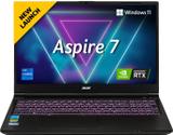 Acer Aspire 7 Intel Core i7 13th Gen 13620H - (16 GB/512 GB SSD/Windows 11 Home/6 GB Graphics/NVIDIA GeForce RTX 4050) A715-79G Gaming Laptop (15.6 Inch, Obsidian Black, 1.99 Kg)