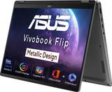 ASUS Vivobook 14 Flip OLED (2025) with Touch Screen, Backlit Keyboard, Intel Core Ultra 5 226V - (16 GB/512 GB SSD/Windows 11 Home) TP3407SA-QL024WS 2 in 1 Laptop (14 Inch, Matte Gray, 1.57 Kg, With MS Office)