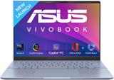ASUS Vivobook S14 OLED (2025), AI PC, Metal Body, Backlit Keyboard, Intel Core Ultra 7 256V - (16 GB/512 GB SSD/Windows 11 Home) S5406SA-QD094WS Thin and Light Laptop (14 Inch, Blue, 1.3 Kg, With MS Office)
