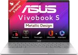 ASUS Vivobook S14 (2025) with Office 2024 + M365 Basic*, Metallic Design, Copilot+ PC Qualcomm Snapdragon X - (16 GB/512 GB SSD/Windows 11 Home) S3407QA-KP020WS Thin and Light Laptop (14 inch, Cool Silver, 1.39 Kg, With MS Office)