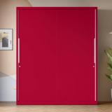 Godrej Interio Slide N Store XL Plus Sliding Door Metal Almirah (Finish Color - Blush Red, Knock Down)