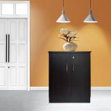 SHREEHARI Almirah Engineered Wood Almirah (Finish Color - Teak Brown Swacut Dark, Pre-assembled)