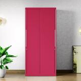 Godrej Interio Slide N Store Pro Sliding Door Metal Almirah (Finish Color - Textured Blush Red, Knock Down)