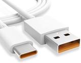 CIHLEX USB Type C Cable 2 A 1.1 m 65w Super Fast Type C Data Cable, Nylon Braided, Original Like C Type Vooc Cable (Compatible with Realme, Oppo, OnePlus, Samsung, MI, Vivo, Nokia., White, One Cable)