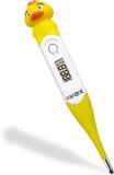 Carent DMT437 Duck Waterproof Flexible Tip Digital Thermometer with Fever Alarm for Kids Thermometer (Yellow)