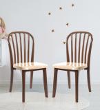 cello Decent Sandalwood brown-beige Plastic Dining Chair (Set of 2, Finish Color - Sandalwood Brown)