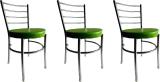 NEW GOYAL FURNITURE Comfortable Dining Chair for Home Hotel Restaurant Leatherette Dining Chair (Set of 3, Finish Color - GREEN)