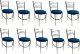 KITHANIA Leatherette Dining Chair (Set of 10, Finish Color - BLUE)