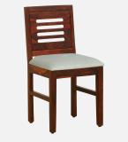 Allie Wood Rosewood (Sheesham) Solid Wood Dining Chair (Set of 1, Finish Color - Honey Oak)