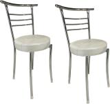 GOYALSON Metal Dining Chair (Set of 2, Finish Color - STEEL)