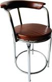 GOYALSON Steel Stool chair Home/Office/Visitor/Study/Executive/Computer/Student Stool Metal Dining Chair (Set of 1, Finish Color - BROWN)