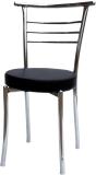 P P CHAIR Leatherette Dining Chair (Set of 1, Finish Color - SILVER)