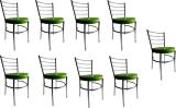 NEW GOYAL FURNITURE Hotel Dining Chair for Home Hotel Restaurant Leatherette Dining Chair (Set of 9, Finish Color - GREEN)