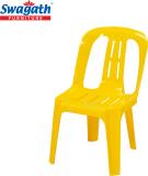 swagath furniture Nova Junior Chair Plastic Dining Chair (Set of 1, Finish Color - Yellow)