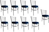 PP FURNITURE Stunning Dining chair for home office restaurant hotel Metal Dining Chair (Set of 9, Finish Color - blue)