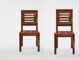 Worldwood Solid Wood Dining set of 2 chair Solid Wood Dining Chair (Set of 2, Finish Color - Honey Finish)