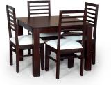 SWANGIA ARTS Solid Sheesham Wood Four Seater Dining Set For Dining Room/ Hotel/ Kitchen | Solid Wood 4 Seater Dining Set (Finish Color -Mahogany Finish-2, DIY(Do-It-Yourself))