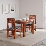 Allie Wood Rosewood (Sheesham) Solid Wood 2 Seater Dining Set (Finish Color -Teak Finish, DIY(Do-It-Yourself))