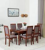 KUSUM HANDICRAFT Solid Wood 6 Seater Dining Set (Finish Color -As image, DIY(Do-It-Yourself))