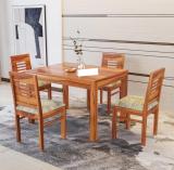 Flipkart Perfect Homes Pure Sheesham Wood Four Seater Dining Set Solid Wood 4 Seater Dining Set (Finish Color -NT Print, DIY(Do-It-Yourself))