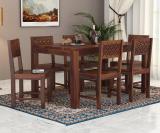 Flipkart Perfect Homes Sheesham Wood Six Seater CNC Designed Dining Set For Dining Room/ Restaurant || Solid Wood 6 Seater Dining Set (Finish Color -Brown Finish Design - 1, DIY(Do-It-Yourself))