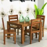 DECORWOOD Solid Sheesham Wood Four Seater Dining Set For Dining Room, Restaurant . Solid Wood 4 Seater Dining Set (Finish Color -Teak Finish, DIY(Do-It-Yourself))