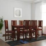 TRUE FURNITURE Sheesham Wood Solid Wood 6 Seater Dining Set (Finish Color - Teak Finish) Solid Wood 6 Seater Dining Set (Finish Color -Teak Finish, DIY(Do-It-Yourself))