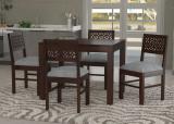 Devsignature Solid Sheesham Wood Four Seater Dining Set For Kitchen , Hotel , Restaurant Solid Wood 4 Seater Dining Set (Finish Color -Walnut, DIY(Do-It-Yourself))