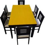 Worldwood Morden Dining Set For Home Hotel Restaurant Solid Wood 6 Seater Dining Set (Finish Color -Yellow, DIY(Do-It-Yourself))