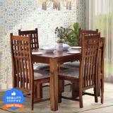 Flipkart Perfect Homes Rosewood (Sheesham) Solid Wood 4 Seater Dining Set (Finish Color -Natural Honey Oak, DIY(Do-It-Yourself))