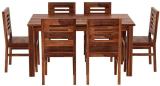 NIDHIWOOD Sheesham Wood 6 Seater Dining Table with 6 Chairs Wooden Table and Chair Set Solid Wood 6 Seater Dining Set (Finish Color -Teak Finish, DIY(Do-It-Yourself))