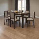 DriftingWood Izabel Dining Table 6 Seater | Six Seater Dinning Table with 6 Chairs Solid Wood 6 Seater Dining Set (Finish Color -Walnut_B, DIY(Do-It-Yourself))