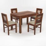 Flipkart Perfect Homes Sheesham Wood Four Seater Dining Set Solid Wood 4 Seater Dining Set (Finish Color -PROVINATION TEAK FINISH A, DIY(Do-It-Yourself))